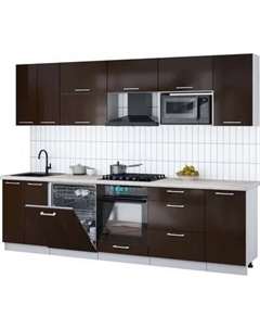 Кухонный гарнитур Интерлиния Мила Gloss 2.8-ПМ2