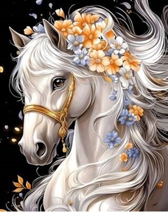 Набор алмазной вышивки Феникс+ Лошадь в цветах / 70819 Feniks