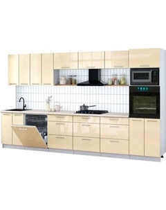 Кухонный гарнитур Интерлиния Мила Gloss 3.6-ПМ1-2