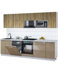 Кухонный гарнитур Интерлиния Мила Gloss 2.8-ПМ2