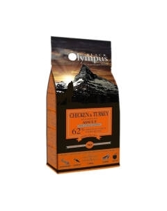 Сухой корм для собак Black Olympus Для взрослых крупных пород курица и индейка с бурым рисом Black olympus
