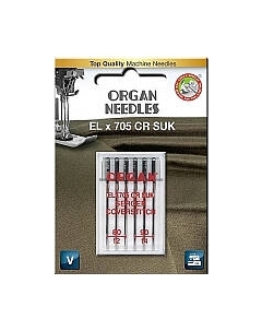 Набор игл для бытовой швейной машины Organ Elx705 SUK 6/80-90