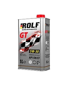 Моторное масло Rolf GT SAE 5W30 SN/CF / 322233