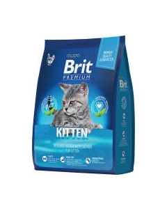 Сухой корм для кошек Brit Premium Cat Kitten с курицей / 5049110