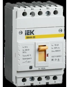 Выключатель автоматический IEK ВА44-33 3Р 50А 15кА / SVA4410-3-0050 Iek