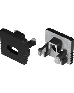 Заглушка для профиля Arlight SL-MINI-10 BLACK с отверстием / 049415