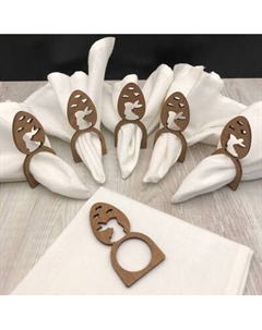 Набор сервировочных салфеток ОМурМебель с держателем Кролик в яйце Омурмебель