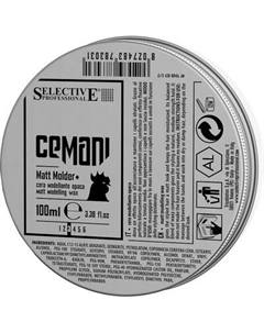 Воск для укладки волос Selective Professional Cemani Matt molder+ Selective professional