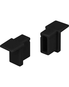 Заглушка для профиля Arlight SL-MINI-6-H9 BLACK глухая / 044088