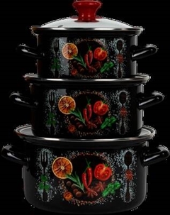 Набор кастрюль КМЗ Кулинарные фантазии-1-Экстра / 51904 Кмз