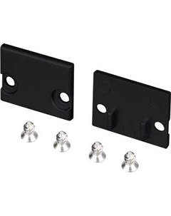 Заглушка для профиля Arlight FLOOR18-H15 BLACK глухая / 047411