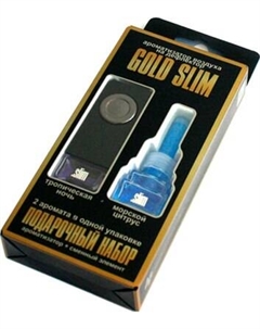 Набор ароматизаторов автомобильных FKVJP Gold Slim Тропическая ночь+Морской цитрус SMGD-18 Fkvjp