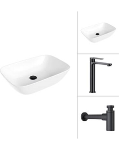 Умывальник со смесителем Lauter 21454 + Moon 21СК8691BS + сифон 21635B