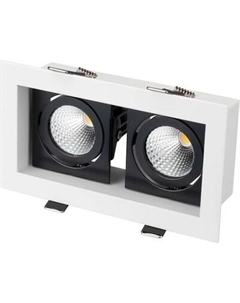 Точечный светильник Arlight CL-KARDAN-S180x102-2x9W Day WH-BK 38deg / 024129