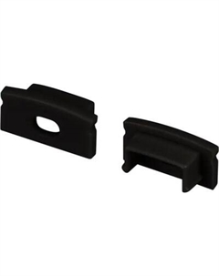 Заглушка для профиля Arlight LINE-1708 BLACK с отверстием / 040315