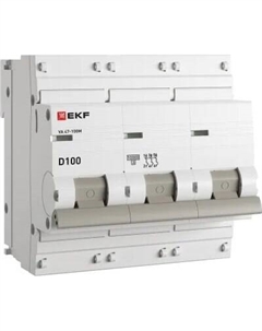 Выключатель автоматический EKF PROxima ВА 47-100M 3P 100А (D) 10kA / mcb47100m-3-100D-pro Ekf