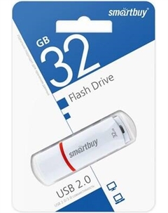 USB flash накопитель SmartBuy Crown White 32GB (SB32GBCRi-W) Smartbuy