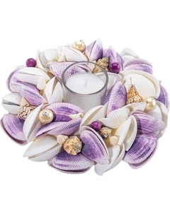 Подсвечник Elan Gallery Ракушки с жемчугом / 160103 Elan gallery