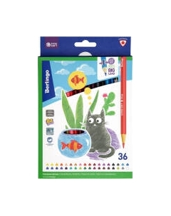 Набор цветных карандашей Berlingo SuperSoft Жил-был кот / SS00536