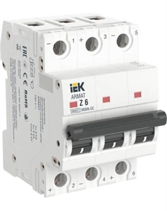 Выключатель автоматический IEK AR-M06N-3-Z005DC Iek