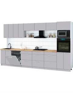 Кухонный гарнитур Интерлиния Мила Gloss 3.6-ПМ1-2