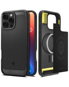 Чехол для телефона Rugged Armor Mag Magsafe для iPhone 16 Pro Max ACS07986 (черный) Spigen