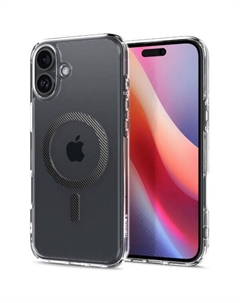 Чехол для телефона Ultra Hybrid Mag Magsafe для iPhone 16 ACS08207 (карбон) Spigen