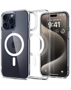 Чехол для телефона Ultra Hybrid (MagFit) для iPhone 15 Pro Max ACS06576 (белый) Spigen