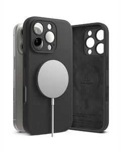 Чехол SILICONE MAGNETIC MAGSAFE для IPHONE 16 PRO MAX BLACK Ringke