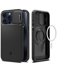 Чехол для телефона Optik Armor (MagFit) для iPhone 15 Pro Max ACS06599 (черный) Spigen