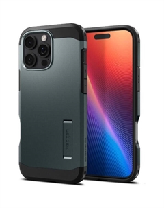 Чехол для телефона Tough Armor Mag Magsafe для iPhone 16 Pro ACS08148 (зеленый) Spigen