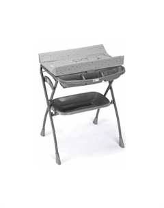 Ванночка для купания с пеленальным столиком VOLARE C203008-C262 (0-11кг), Тедди, серый-серый Cam