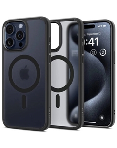 Чехол для телефона Ultra Hybrid (MagFit) для iPhone 15 Pro ACS06720 (черный) Spigen