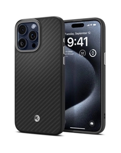 Чехол для телефона Enzo Aramid для iPhone 15 Pro ACS07045 (черный) Spigen