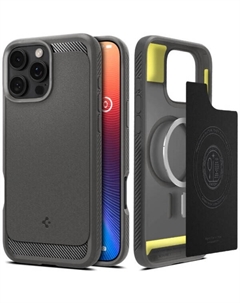 Чехол для телефона Rugged Armor Mag Magsafe для iPhone 16 Pro Max ACS07987 (серый) Spigen