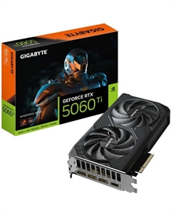 Видеокарта GeForce RTX 5060 Ti Windforce OC 8G GV-N506TWF2OC-8GD Gigabyte