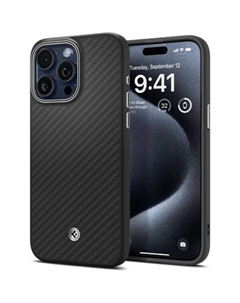 Чехол для телефона Enzo Aramid для iPhone 15 Pro Max ACS07044 (черный) Spigen