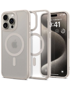 Чехол для телефона Ultra Hybrid (MagFit) для iPhone 15 Pro Max ACS07210 (серый) Spigen