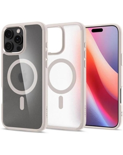 Чехол для телефона Ultra Hybrid Mag Magsafe для iPhone 16 Pro ACS08138 (Frost Natural Titanium) Spigen