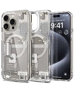 Чехол для телефона Ultra Hybrid Zero One (MagFit) для iPhone 15 Pro ACS07216 (серый/разноцветный) Spigen