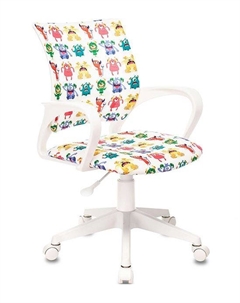 Кресло детское Burokids 1W / 1687096 (белый/пластик белый) Бюрократ