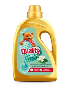 Кондиционер для белья DELUXE Жасмин и Пачули 1200мл Qualita