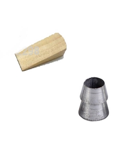 Набор клиньев для топора (стальной d 15мм, деревянный ширина 45мм) арт. 12955 Profix