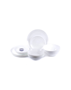 Набор посуды стеклокерамический Diwali (18 тарелок 19/20/25 см салатник 21 см) V0361 Luminarc