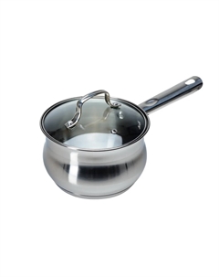 Сотейник из нержавеющей стали со стеклянной крышкой 2.1л BB102435 287215 Fresca