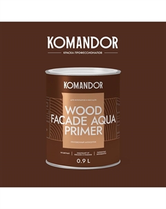 Грунтовка антисептирующая WOOD FACADE AQUA PRIMER 0,9л Командор