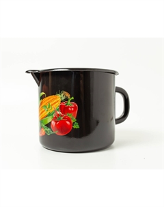 Кружка эмалированная Царица полей 1л (коричневый) 40104-072/4КрЦП No brand