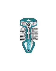 Вороток 1/2 " с набором головок THT141121 (12 предметов) Total