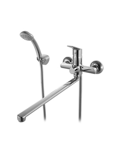 Смеситель для ванны Milardo Nelson NELSBLCM10 длинный излив с дк