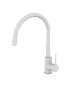 Смеситель для кухни Milardo Meal M01WT0FM05 гибкий излив белый
